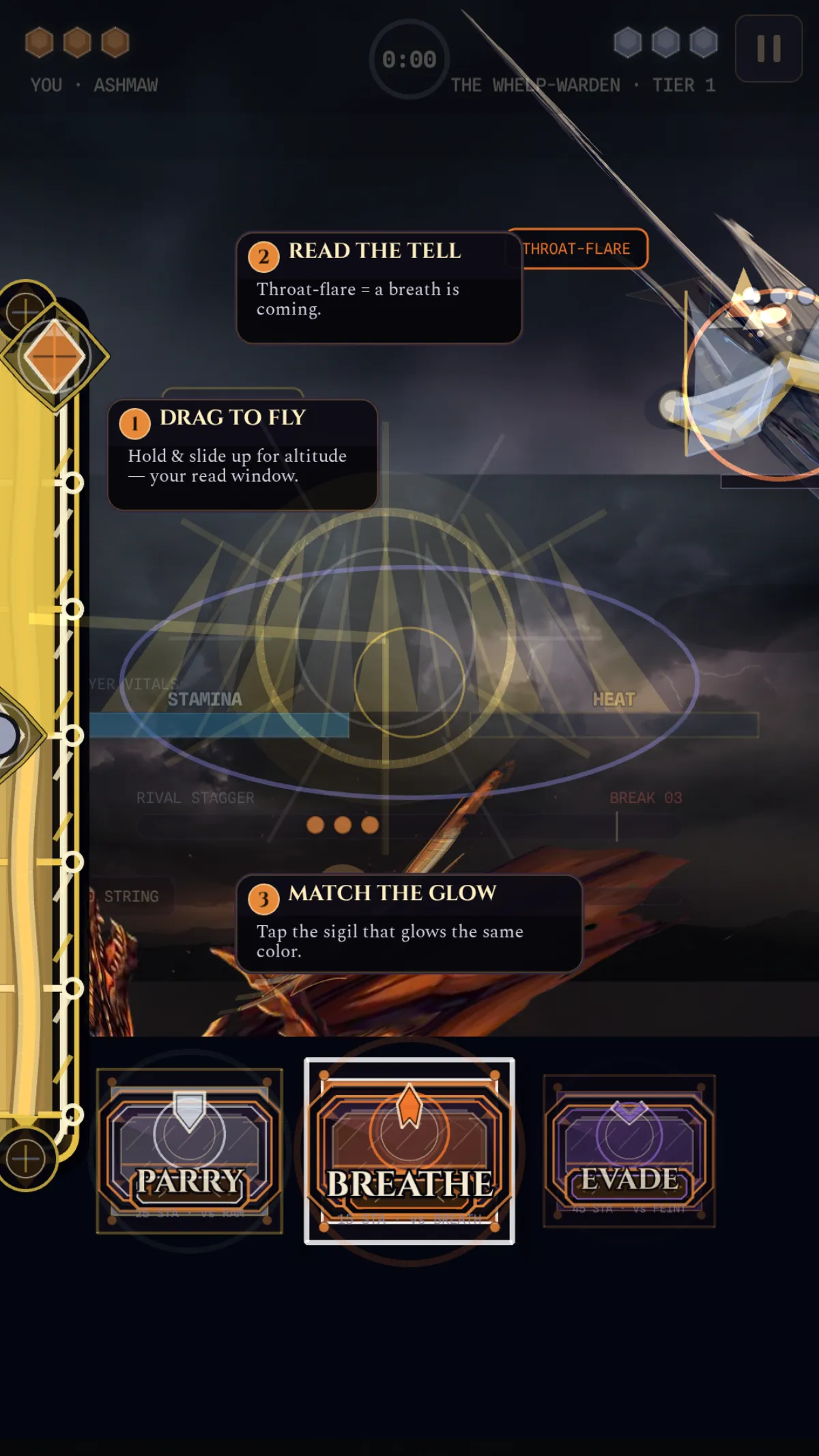 Wyrmjoust: The Spiral Duel gameplay screenshot 2
